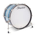 Slingerland Radio King Bass Drum 24x14in - Blue and Silver Lacquer - Timpano-percussion