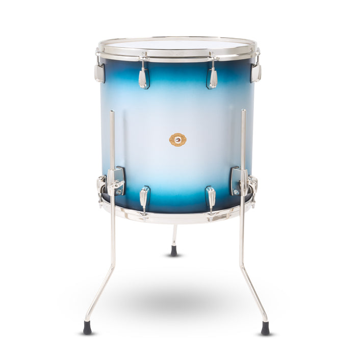 Slingerland Radio King Floor Tom 16x16in - Blue and Silver Lacquer - Timpano-percussion