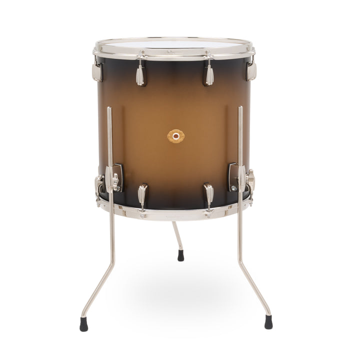 Floor Tom Slingerland Radio King 16x16po - Black and Gold Lacquer - Timpano-percussion