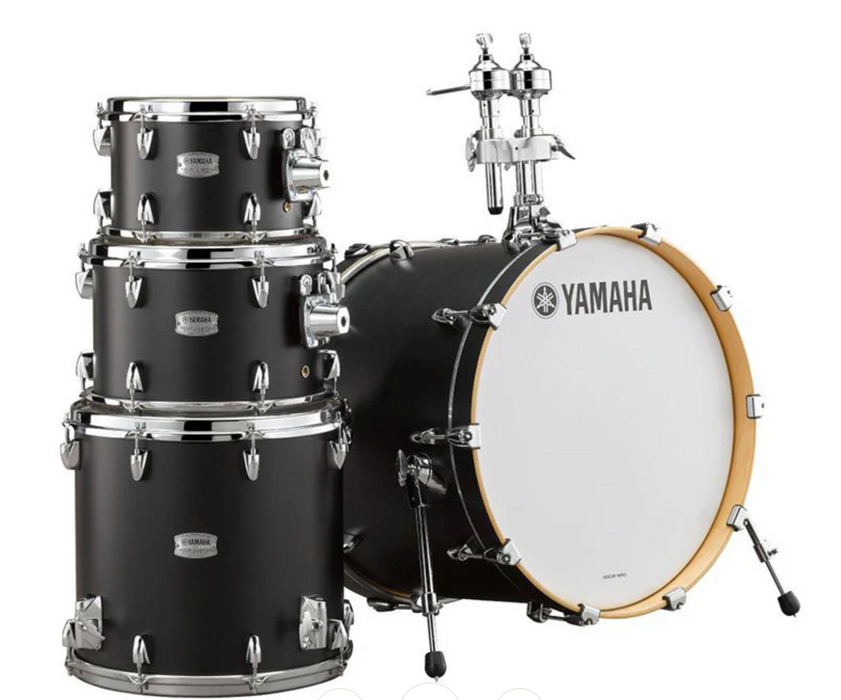 Yamaha Tour Custom Maple Shell Pack 22-10-12-16in- Licorice Satin