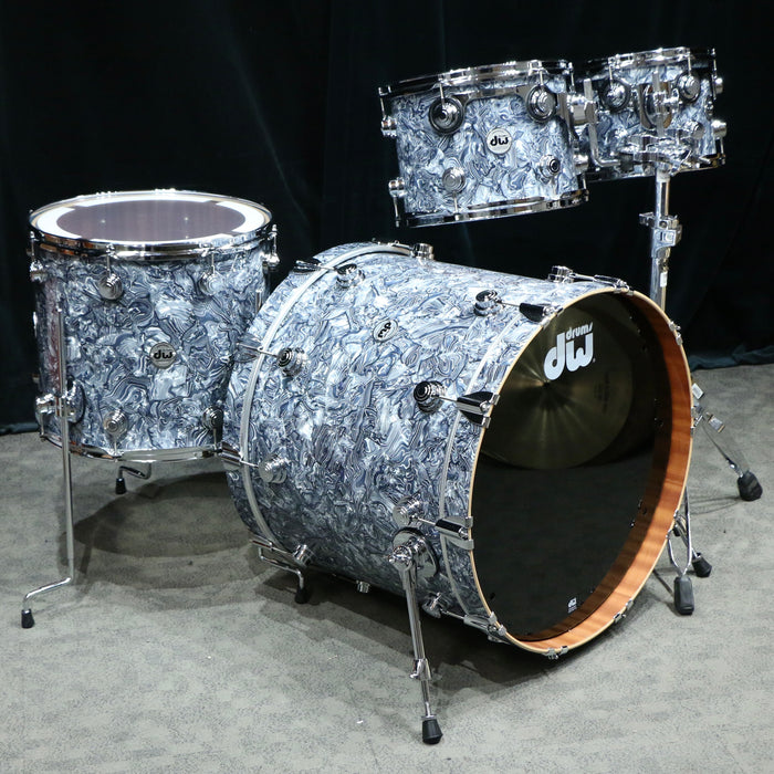 DW Collector's Maple/Mahogany Drum Kit 22-10-12-16in - Grey Swirl