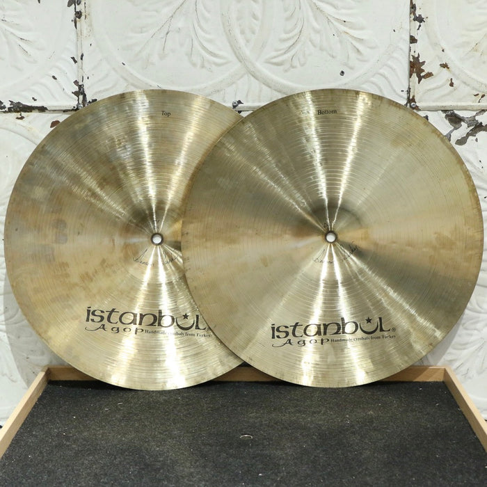 Used Istanbul Agop Traditional Dark Hi-Hat Cymbals 17in (1196/1380g)
