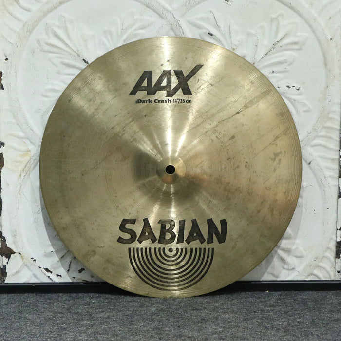 Used Sabian AAX Dark Crash/Hi-Hat Top Cymbal 14in (722g)