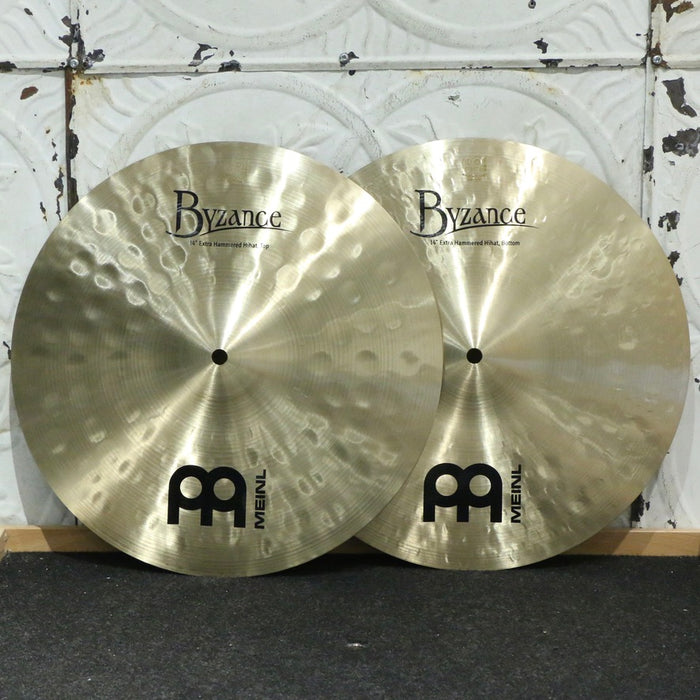 Meinl Byzance Traditional Extra Hammered Hi-Hat Cymbals 14in (964/1256g)