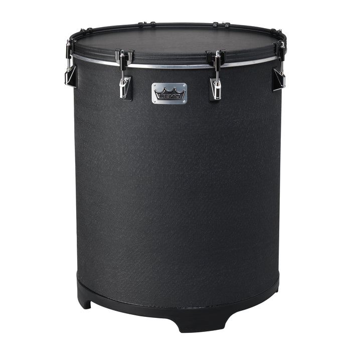 Remo Bahia Bass Drum, 16in Diameter, 21in Height - Black Earth