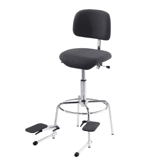 Kolberg 3090.B-8033 Tabouret de Contrebasse "Confort" avec Deux Repose-Pieds Réglables