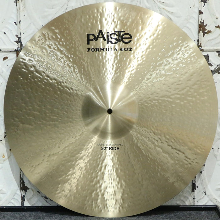 Cymbale ride usagée Paiste Formula 602 Modern Essentials 22po (3048g)
