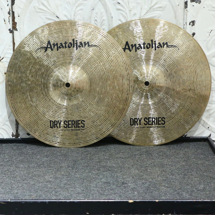 Cymbales hi-hat usagée Anatolian Dry Series 14po (934/1102g)