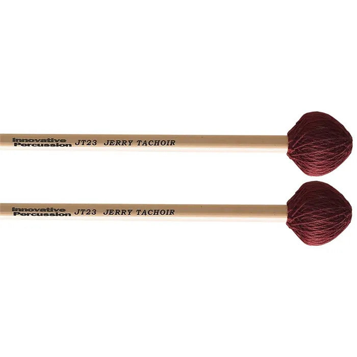 Innovative Percussion Jerry Tachoir JT23 Medium Vibraphone Mallets - maroon cord