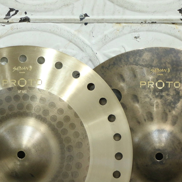 Cymbales hi-hat Sabian AAX Prototype 14po (1066/937g)