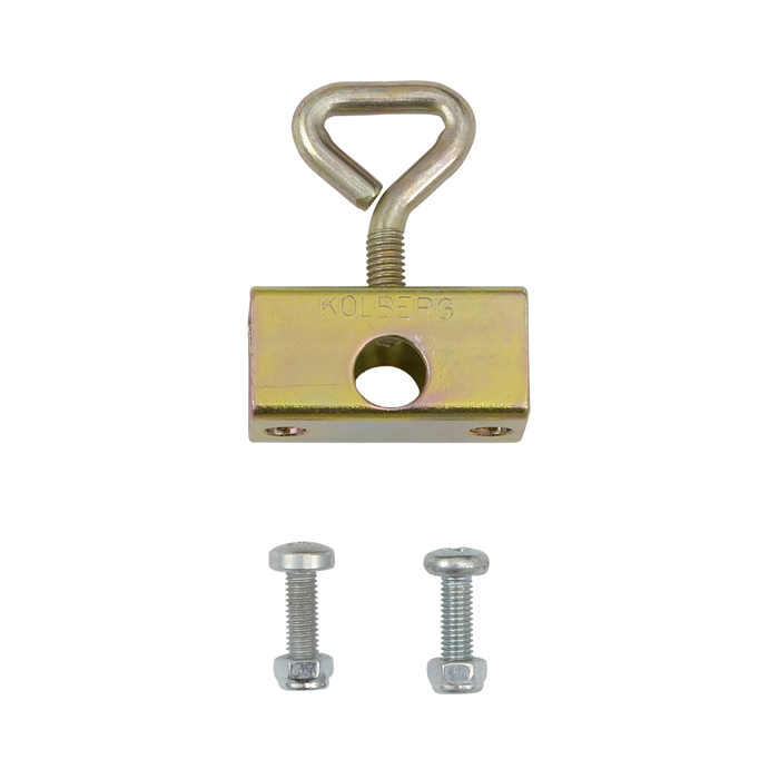 Kolberg 286K Square metal mounting-piece, small, with screws
