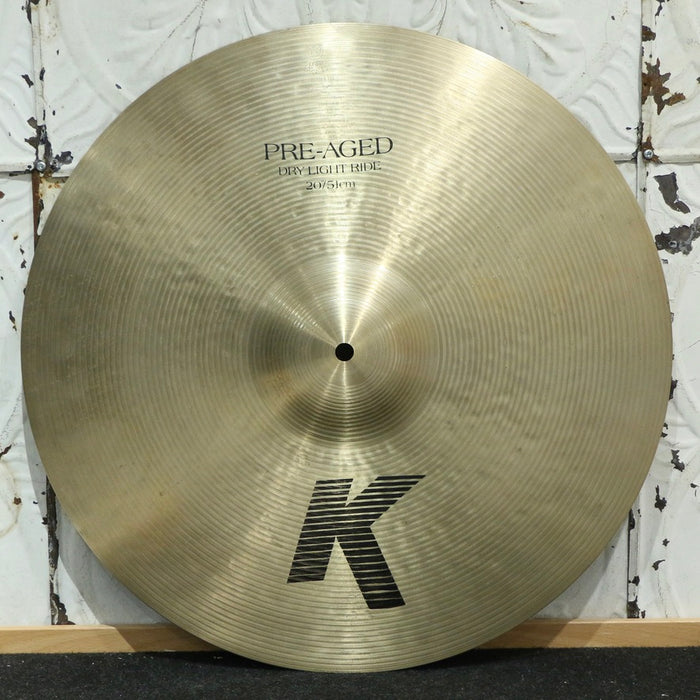 Cymbale ride usagée Zildjian K Pre-Aged Dry Light 20po (2146g)
