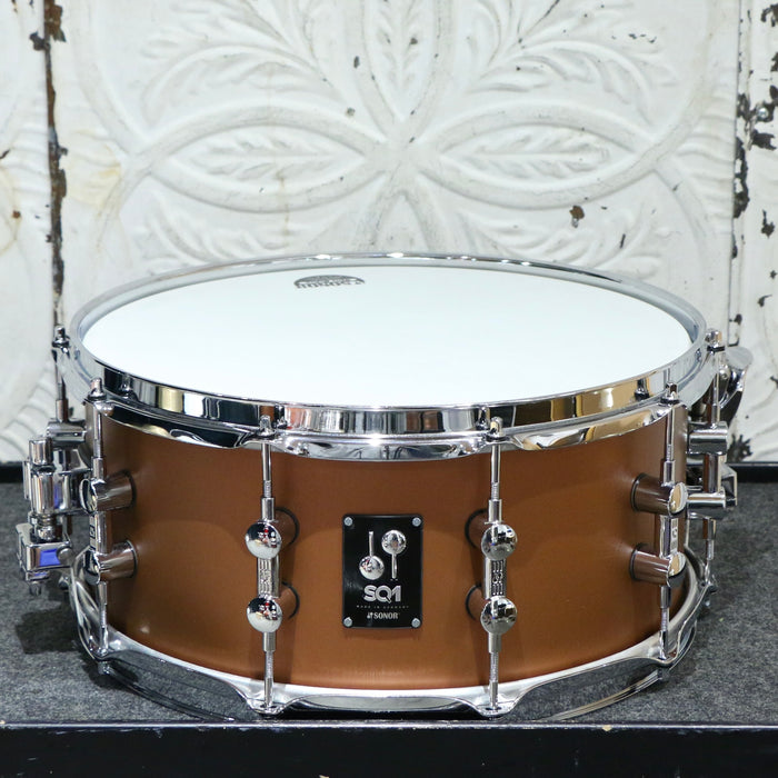 Used Sonor SQ1 Snare drum 14X6.5in Satin Copper