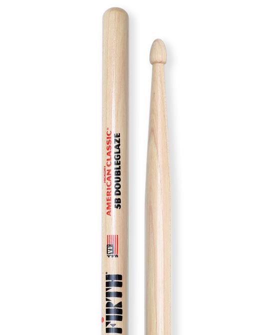 Vic Firth 5B Drum Sticks - DoubleGlaze