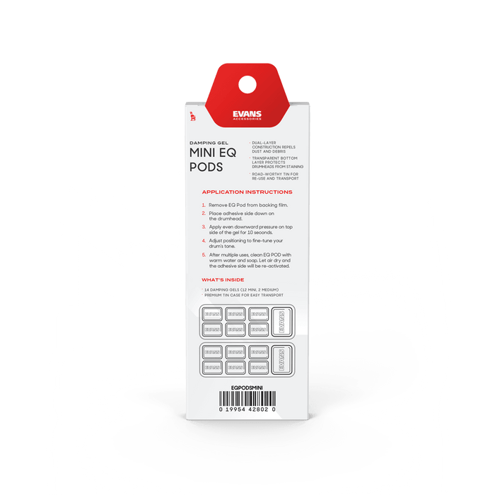 Evans EQ PODS Mini Drum Damper Gels