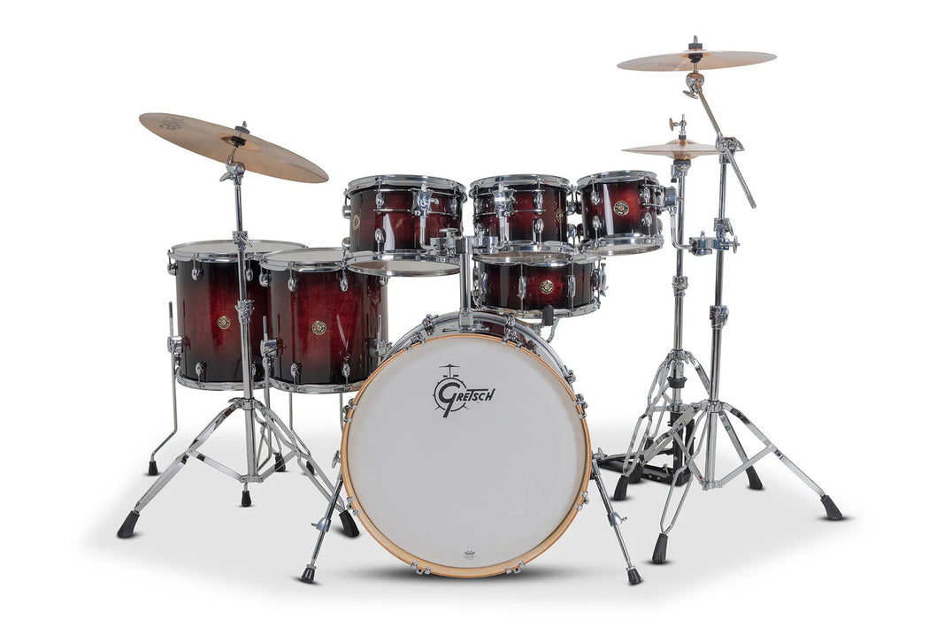 Batterie Gretsch Catalina Maple Shell Pack - 7x8 7x10 8x12 14x14 16x16 16x22 65x14 - Deep Cherry Burst