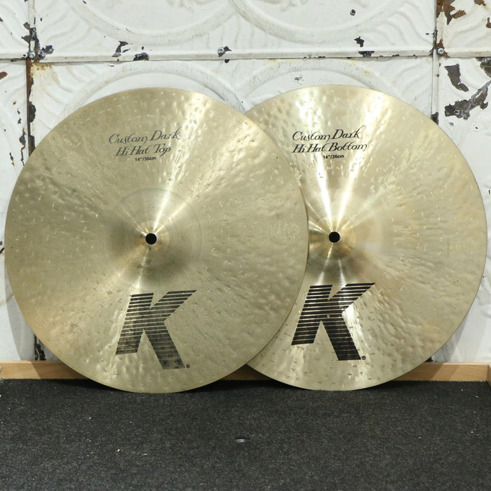Cymbales hi-hat usagées Zildjian K Custom Dark 14po (988/1190g)
