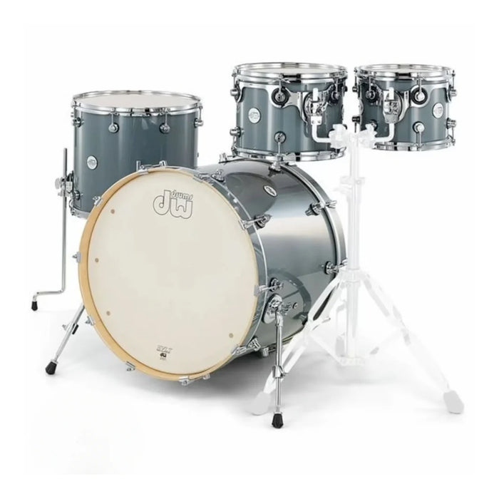 DW Design Drum Kit 22-10-12-16in - Steel Grey