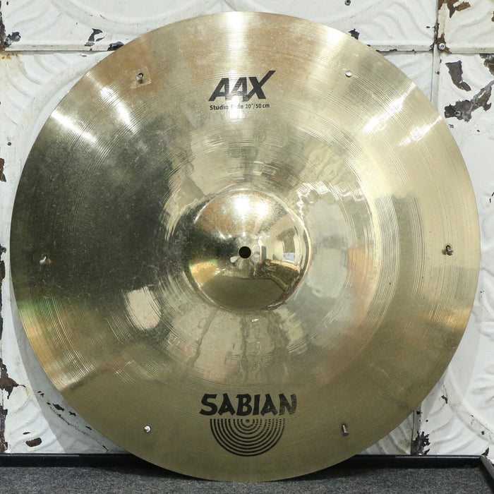 Cymbale ride usagée Sabian AAX Studio 20po (2066g) - avec rivets