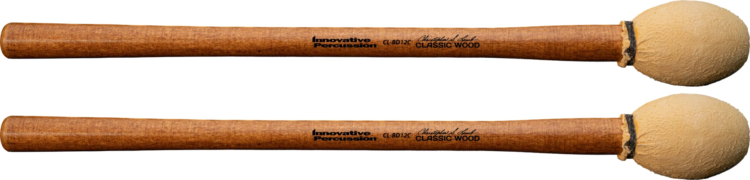 Innovative Percussion Christopher Lamb Orchestral - Bass Drum Beaters Classic Wood