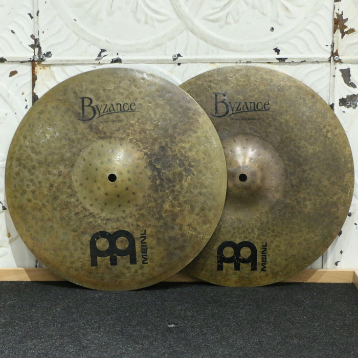 Cymbales hi-hat usagées Meinl Byzance Dark 14po (1252/1398g)