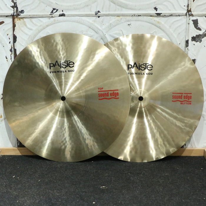 Used Paiste Formula 602 Sound Edge Hi-Hat Cymbals 14in (853/1012g)