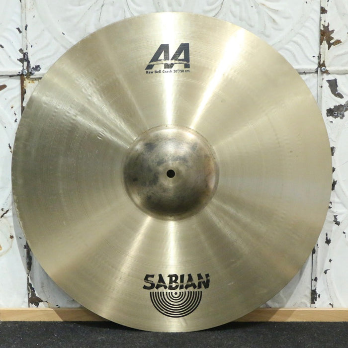 Cymbale crash usagée Sabian AA raw bell 20po (1864g)