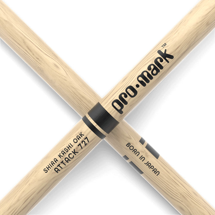 Baguettes de caisse claire ProMark Attack 727 - Shira Kashi Oak