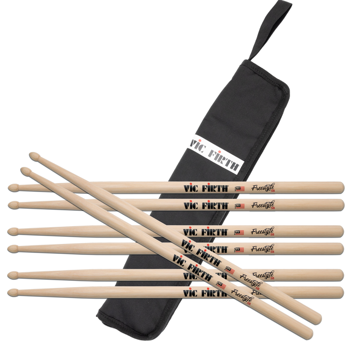 Vic Firth FS5B BUNDLE 4 paires avec étui à bâton GRATUIT VXSB00301