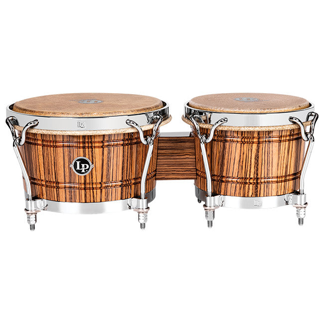 Bongos Latin Percussion Édition Limitée 60ième anniversaire John "Dandy" Rodriguez - bois Zebrano