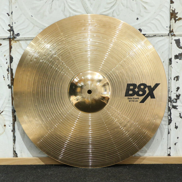 Used Sabian B8X Thin Crash Cymbal 18in (1384g)