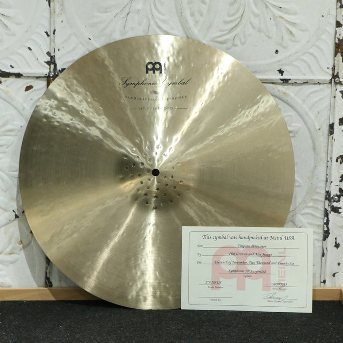 Cymbale suspendue Meinl Symphonic 18po (1700g) HANDPICKED
