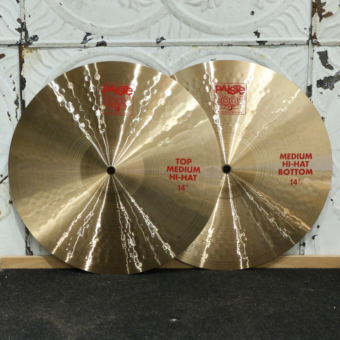 Paiste 2002 Medium Hi-Hat Cymbals 14in (828/972g)