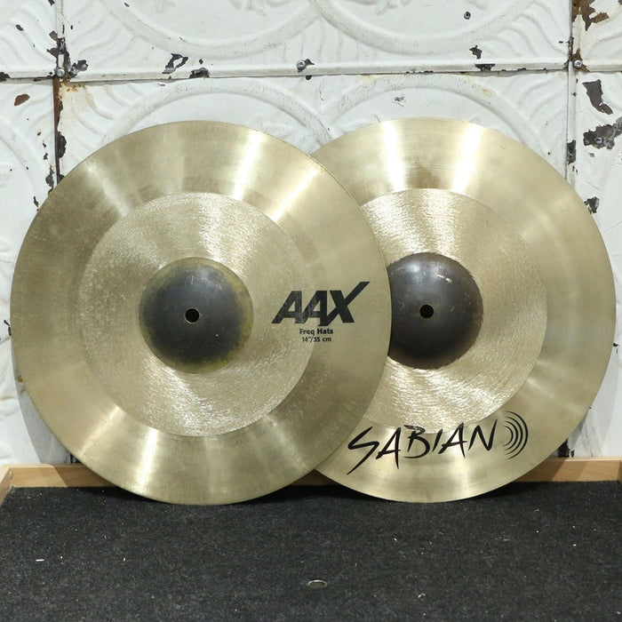 Used Sabian AAX Freq Hi-Hat Cymbals 14in (1000/1372g)