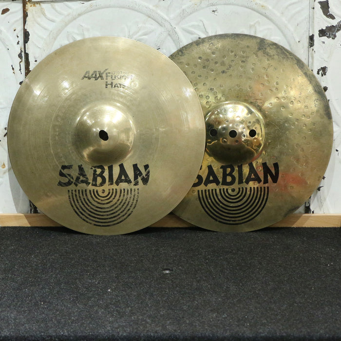 Used Sabian AAX Fusion Hi-Hat Cymbals 13in (877/1436g)
