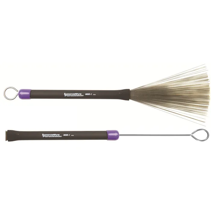 Brosse métallique rétractable avec tige de traction Innovative Percussion 7.25po - WBR-1 - medium