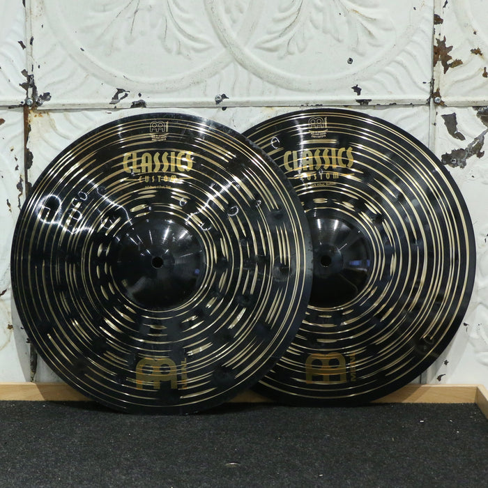 Cymbales hi-hat usagée Meinl Classics Custom Dark 14po