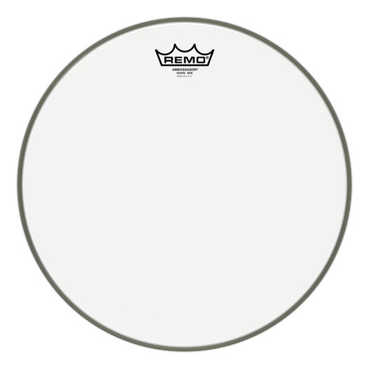 Remo Ambassador Hazy Snare Side