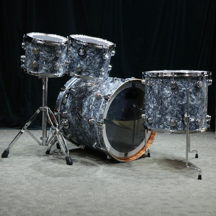 DW Collector's Maple/Mahogany Drum Kit 22-10-12-16in - Grey Swirl