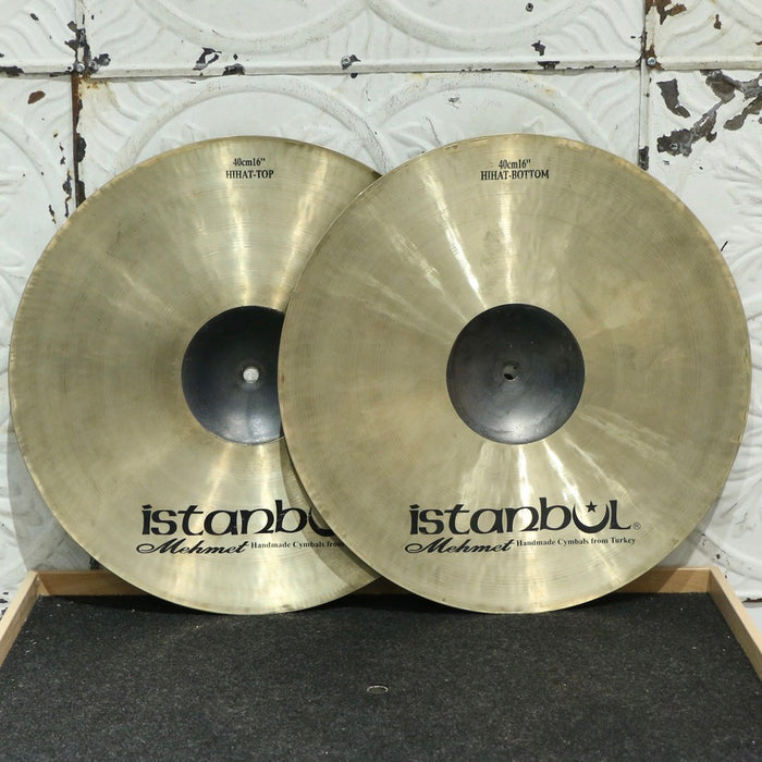 Used Istanbul Mehmet BlackBell Hi-Hat Cymbals 16in (1296/1512g)