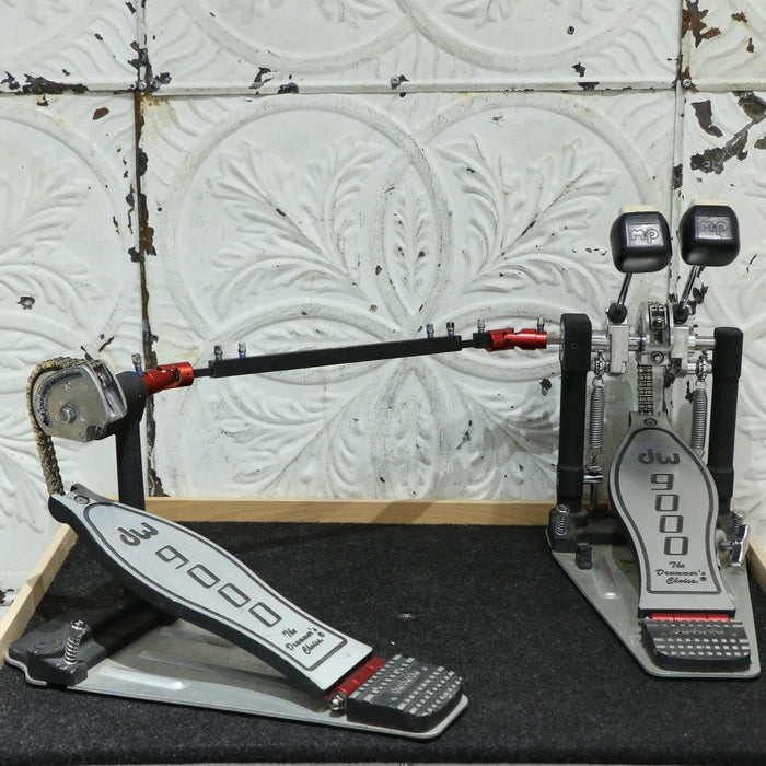 Used DW 9002 Double Bass Drum Pedal - with case - Timpano-percussion