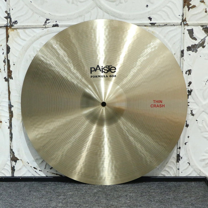 Cymbale crash usagée Paiste Formula 602 Thin 18po (1352g)