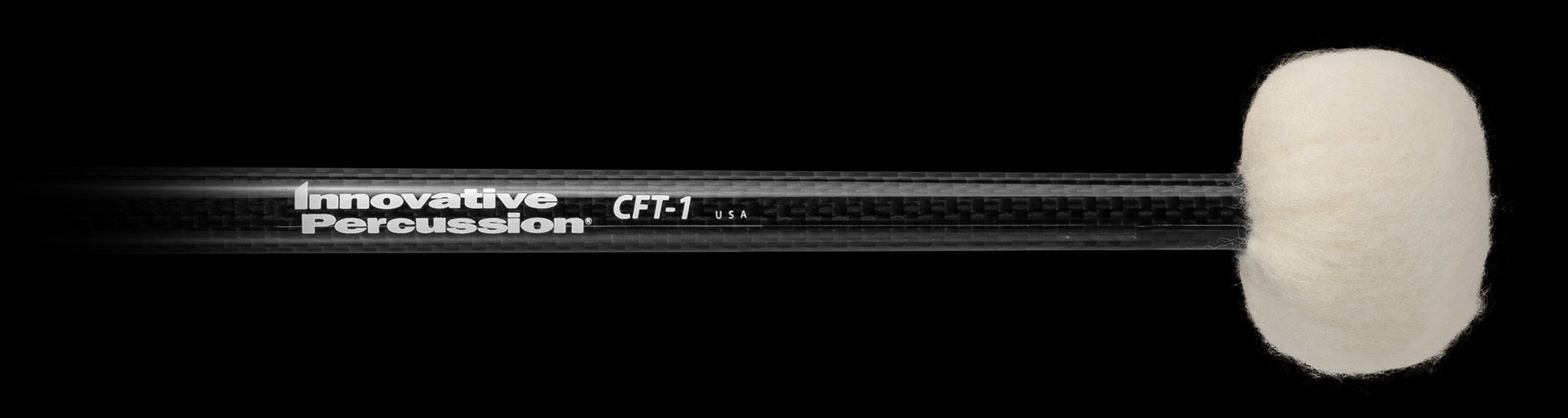 Innovative Percussion Carbon Fiber Timpani Mallet Series CFT-1 (Soft Transparent Roller)