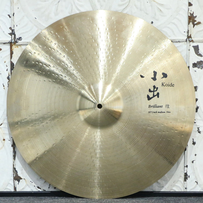 Cymbale crash usagée Koide Medium Thin Brilliant 20 po (1962g)