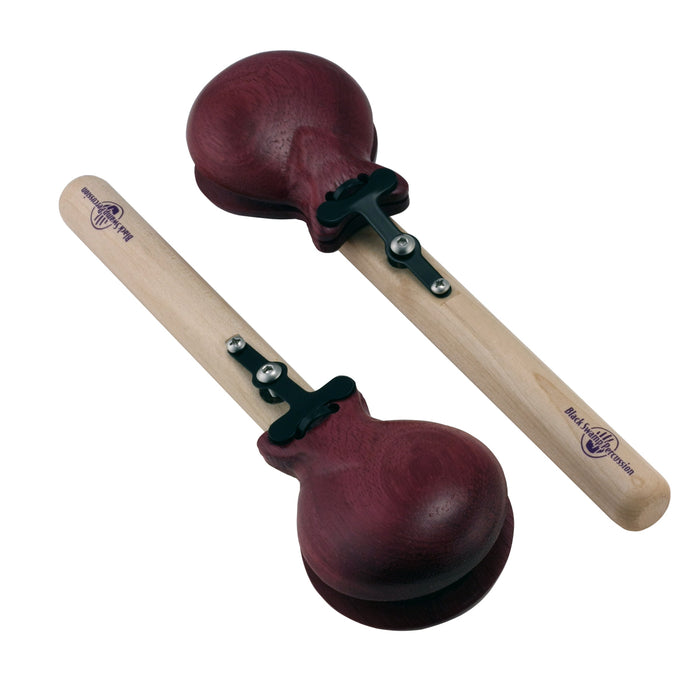 Black Swamp Handle Castanets Purpleheart (pair)