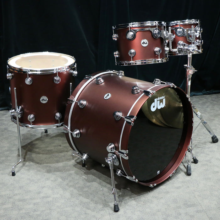 DW Collector's SSC Maple Drum Kit 22-10-12-16in - Root Beer Metallic
