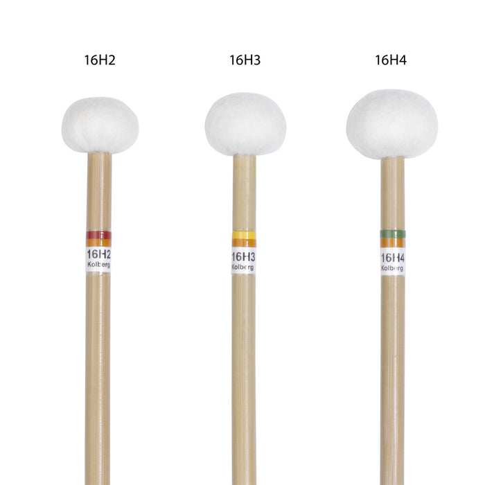 Kolberg 16H4 Wool Felt Rossmann Timpani Mallets Ø 16 mm