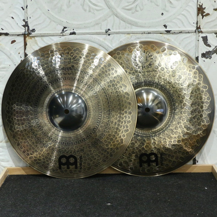 Meinl Pure Alloy Custom Medium Thin Hi-Hat Cymbals 15in (1118/1220g)