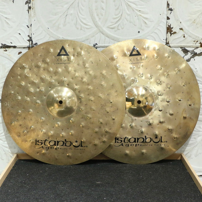 Cymbales hi-hat usagées Istanbul Agop Xist Dry Dark Brilliant 17po (1131/1518g)
