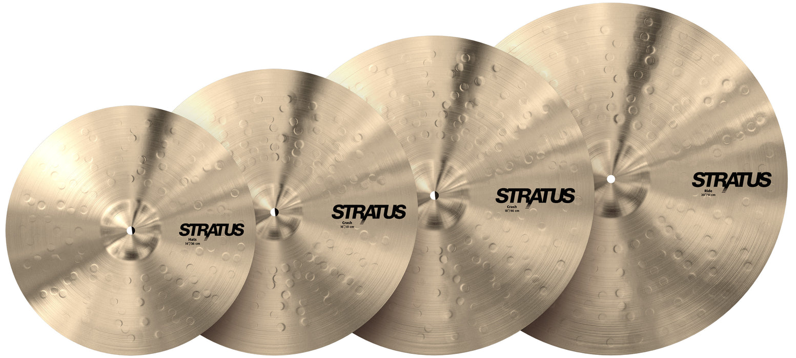 Sabian Stratus Promotional Cymbal Pack 14HH-16C-18C-20R